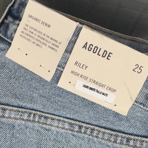 AGOLDE Riley High Rise Crop